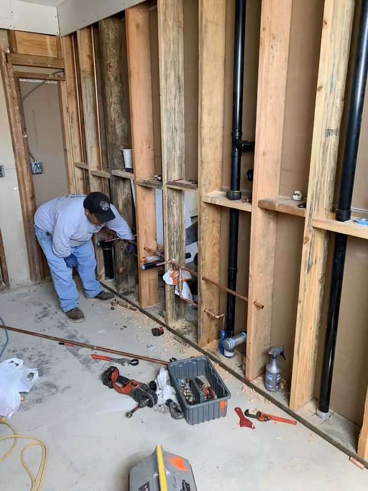 Commercial rough-in plumbing for Water Heater Replacement in Kirkwood